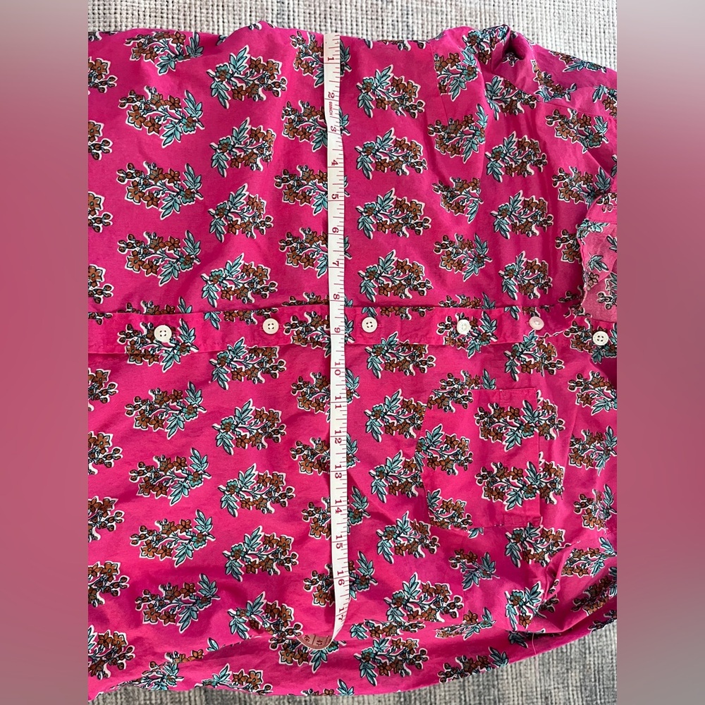 J. Crew Pink Floral Button-Down Shirt - Picture 7 of 8
